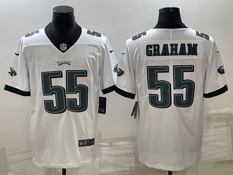 Men's Philadelphia Eagles Brandon Graham #55 White Jersey